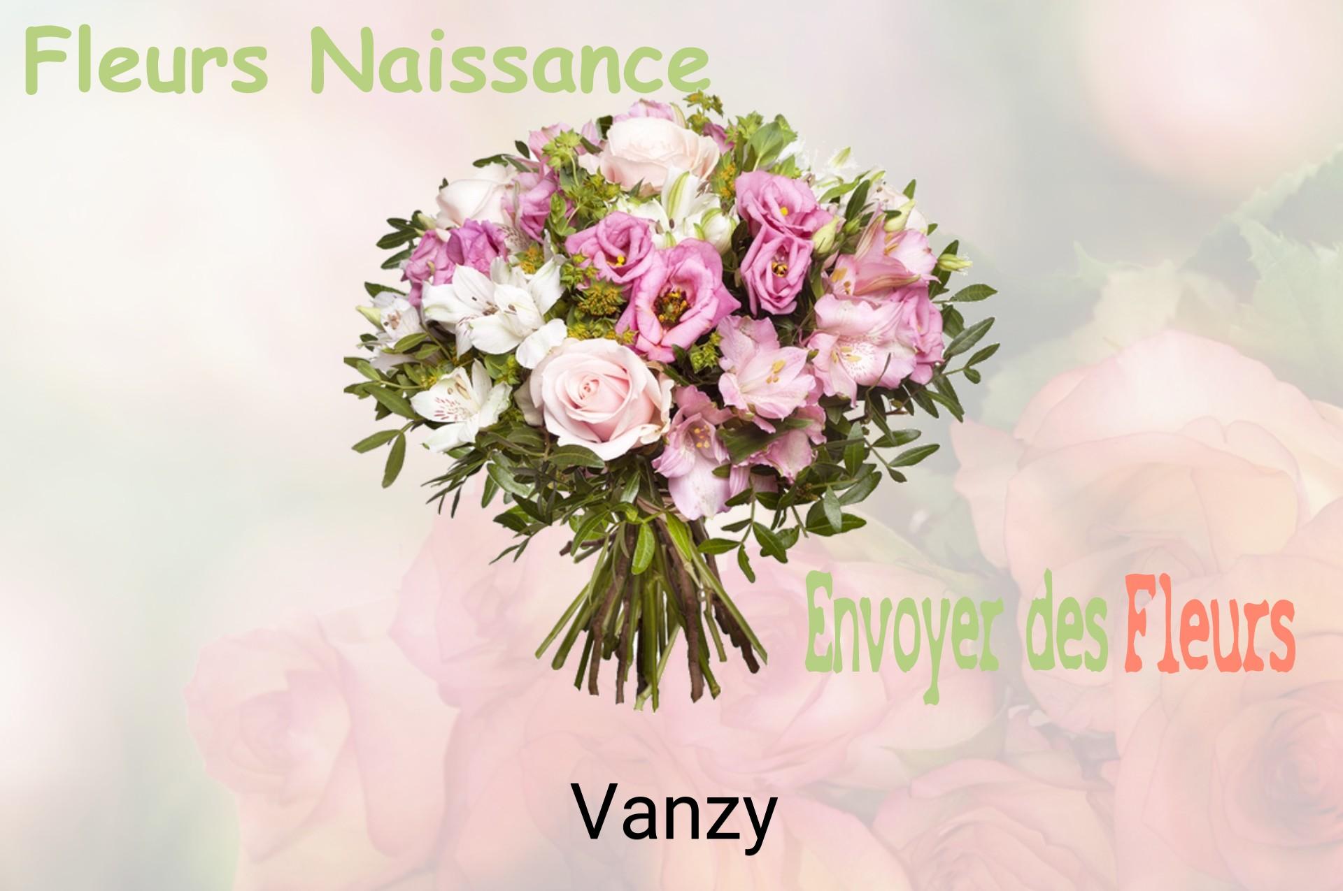 Bouquet de fleurs de naissance livré à Vanzy